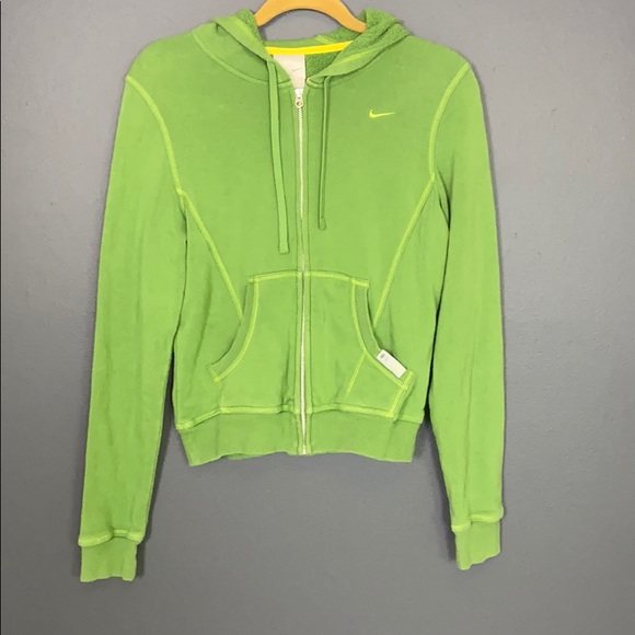 Nike Tops - Nike I Green Zip up Hoodie Size Medium